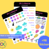stickers digitales astronomía papelería digital cuaderno planner digital estrellas astros planetas