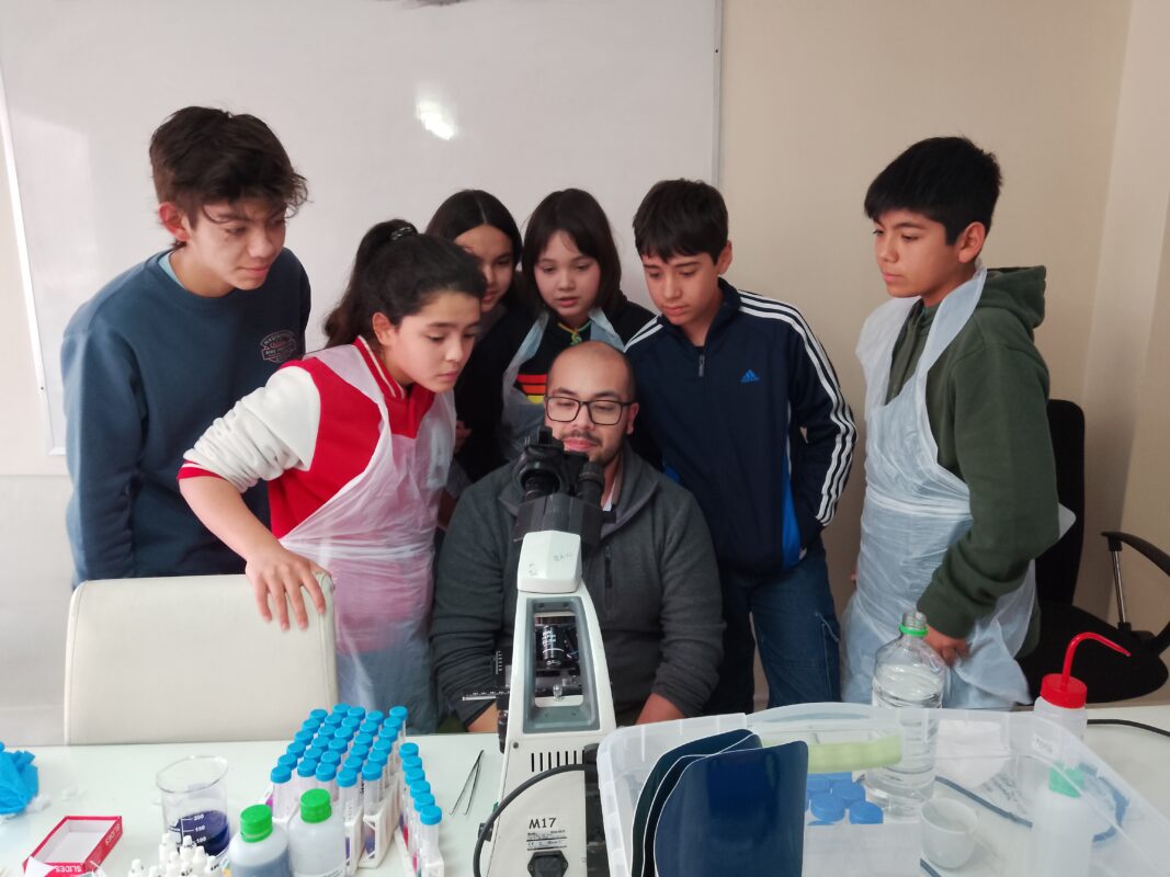Taller cientifico por 1 dia de Ciencia Ok cambios de color ph con repollo morado resolviendo un crimen extrayendo tu propio adn microscopia mitosis cromosomas celulas de sangre tejido de cerebro antocianina regalos para niños ciencia para niños y adolescentes Raul Pulgar Sepulveda Doctor en Neurociencia Ciencia OK
