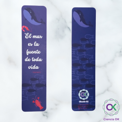 Marcapagina Biologia Marina El mar es la fuente de toda vida ciencia ok Homero ballena azul peces camaron langosta regalos para lectores libros mujeres estudiantes