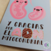 Regalo para mama dia de la madre ciencia profesional de la salud tarjeta de regalo adn mitocondrial